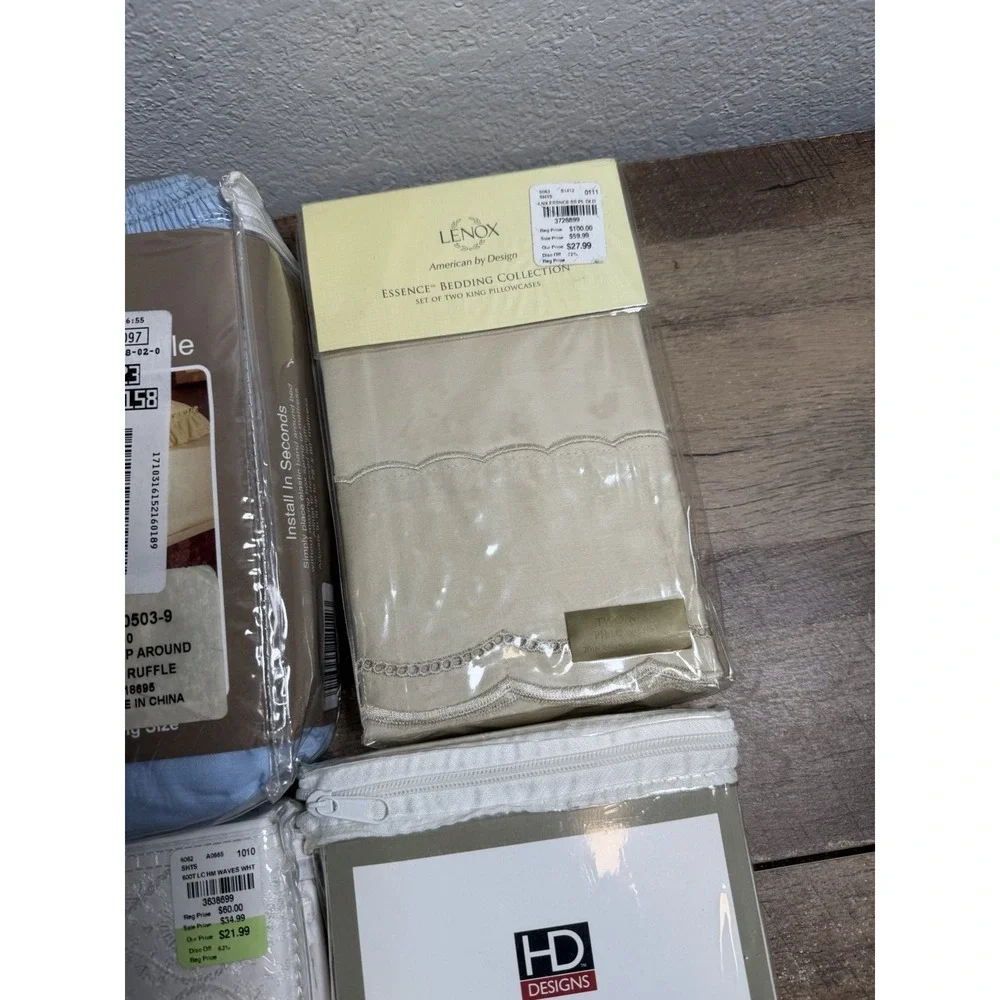 Lot of 6 Bedding King Size Pillow‎ Cases NEW